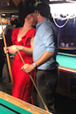 SUCH a fun piece and really flattering! I only have two photos of myself in the jumpsuit and neither really show the whole thing -- sorry about that! It fit perfectly and didn't require a bra! - Rachel M.