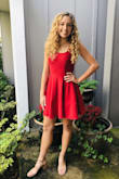 This was a great homecoming dress. Very comfortable and flattering fit. Many compliments! - Ali H.