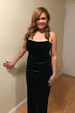 AMAZING DRESS!! BEAUTIFUL COLOR! FITS PERFECTLY! What can I say? buy it! buy! buy it! Tons and tons of compliments. I used it for our holiday party and I was stunning. :) - Cheryl P.