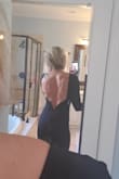 I was taking a risk ordering this dress because I have an athletic/curvy body and was worried it wouldn't fit right. I was wrong. It is so beautiful and my husband loves it! Cant wait to have a nice occasion to wear it. Fabric is nice and thick and the back is just beautiful. - Irina J.