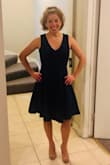I ordered this dress for my friends wedding and love the fit! While it is a little long for me, since I am only 5'1" I plan to get it hemmed. Other than that, am very pleased :) - Therese C.