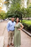 A little too long to wear with flat sandals - got it hemmed. But fit perfectly for my engagement photos and photographed well! - Amy G.