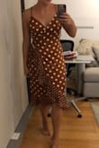 Love this fit and fabric so much I ordered it in black and the brown. It feels and looks expensive, is comfortable and can be dressed up for a wedding or down with sneakers. - Lauren L.