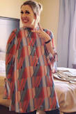 I absolutely love this dress. It was incredibly comfortable, beautiful, sexy, cool, just fantastic, and when I washed it according to the directions, it completely fell apart! The seams on the outer decorative layer absolutely came apart and I could have fixed it, but it would have been bunched and wronf. I did not dry it in a dryer, only washed it in cold water. I am so sad. I really want this dress again and am searching the internet for it. If anyone has an XL or even L that they don't want, I will buy it. Just don't wash it in a washer! - Virginia W.