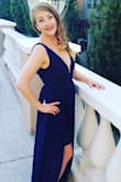 I absolutely love this dress! Only side note for us short girls: it's a little long. But nothing I cant hem myself!!! Absolutely worth every penny so beautiful. - Shauna M.