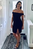The slit was a bit high, but I have long legs so I found myself tugging the dress down a bit. Other than that, I love it! - Natalie G.