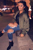 So pretty! It's an oversized jacket! Not loose fit! Which I like. - Courtney C.