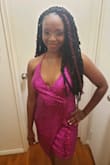 I really love this dress! I wore it to celebrate my 30th birthday and it was perfect. I orderd a medium, I just wish the dress have adjustable  straps so I can adjust it to fit me better. I had the straps taken in and it was fine. Best night ever!!! - Shondelle M.