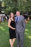 I was 20 weeks pregnant when I wore this dress so I sized up from my normal size (medium) to a large to give a little extra room for the bump. LOVE the fit and how it hugged my body! Would absolutely recommend this dress! - Alexandria M.