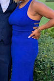 This dress was amazing for the occasion! I attended a wedding and wore this dress! I got so many compliments. The dress fits perfectly. I ordered a Medium. Once I put heels on it took the dress off the floor. Dress also hugs all your curves. - Tanisha V.