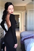 The dress was exactly like the picture! :) I loved the fit of the dress, very slender and sleek. So sexy! I got so many compliments! I did have to get the dress hemmed because it was a little long for my liking. Other than that I totally recommend getting this dress!:) - Melissa B.