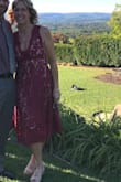 I got this for a wedding and it fit great as soon as I slid into it. I got many compliments and felt comfortable in it all night. I did use a little cleavage cover because i underestimated the size of mine. Absolutely loved it!!! - Tara R.