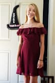 Fits perfect. Love the rubber around the chest to hold the dress in place. - Angie F.