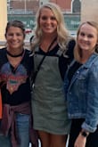 Every time I wear this overall dress I get a ton of compliments. It is a little bit short in the back but that is pretty typical for me and all dresses. Great quality! The seam at the bottom of the dress tends to flip up if you don't iron it down. - Claire G.