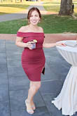 Followed the measurement chart for sizing and it fit like a glove! Wore it to a wedding and received compliments all night. The material is high quality and a little stretchy- it was super flattering and highlighted all of my curves! - Selena M.