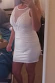 Super cute on. Material is soft lace is Very pretty looks just like the picture. - Heather F.
