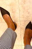 I absolutely LOVE these shoes! I wasn't sure what size to get because I read so many conflicting reviews about the sizing. I got the size 8 (my usual size) and they fit perfectly. There's also enough room in the front to wiggle my toes. They are very comfortable and spacious. They also look really expensive, and make any outfit look classy. Lulus makes great quality shoes. This was my first Lulus purchase, and now I'm a fan. Highly recommend these! - Melissa K.