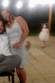 Surprisingly the lace stretches fine. I was worried. I have some meat on my bones. Very happy with the dress. - Davone R.