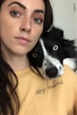 It's a fuzzier material than I expected - in a good way! Very soft, thin material, and the perfect yellow. Not too bright or mustard-y, or verging on the orange side, just the perfect pale-ish yellow. - Clarissa E.