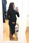 I'm 7 1/2 months pregnant and I have such a small build with a big belly and it's been hard finding things that are both fitted on me & snug around my belly. This dress did both and I can still use it postpartum so it's a win win. - Stefani C.