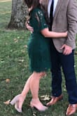 I got so many compliments in this gorgeous dress! The material is top quality and is lined so that you don't need a slip (I would recommend a strapless bra or one with see through straps, though). Even with top quality material, it is SO comfy. It held up well over a night of eating, drinking, and dancing, and STILL looked good at the end of the night. I've now bought it in three different colors because of how flattering it is! - Alex L.