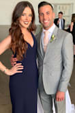 This dress was beyond comfortable! I definitely could've used an alteration on the straps. I ended up having to safety pin them to make the dress tighter. But my hair was down and covered the few visible pins. It was definitely heavier than I expected so I wouldn't suggest wearing this to a summer wedding. But it was perfect for early April in Cleveland, OH. - Jamie P.