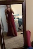 Absolutely love this dress! Ordered it in large(I'm usually a small) because it was the only one left. So I'm getting it taken in and hemmed a bit to make it fit better. Cannot wait to wear to to my best friends military ball. - Molly W.