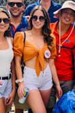 Perfect crop top for summer. Fit perfectly. Definitely more cropped/cleavage than most tops but that's what I was going for. - Theresa K.