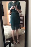 I bought this dress for a wedding and it was a perfect fit! It shows just the right amount of skin while being classy. I highly recommend this dress. - Holley C.