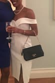 Almost a perfect fit (would be better on a person with larger breasts and smaller butt because it kinda bunches up at the waist in the back). Thick material, though a thong is probably still needed. Not too short but also not too long. The split wasn't at an awkward position. Definitely classy but sexy vibes. Wore for rehearsal dinner. - Victoria A.