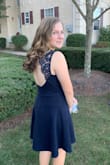 The dress fit perfectly and the material was really nice and not see through at all. I got so many compliments. Perfect for homecoming!! - Isabel Z.