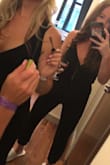I adore this jumpsuit! I got so many compliments but when I washed it (no dryer involved) it shrunk. I would order a larger size! Super comfortable! Styled it with a long gold necklace! - Victoria J.