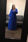 Dress was too long so I had to get it shortened. Which I expected because of my height. I received a lot of compliments on the color and style. - Basia B.