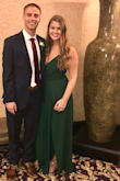 I LOVE this jumpsuit. It was perfect for a formal fall wedding and I got compliments all night! It was a little too short for my torso because I'm pretty tall but I probably wouldn't have gotten a bigger size. It fit everywhere else and the straps are very stretchy. - Kassie B.