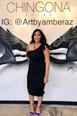 Hugged all my curves, and had loose gathering material around the waist to hide any insecurities of mine. The material was thick so I wouldn't recommend in hot weather. Soft smooth material. Has a light Shorter length slip underneath. - Amber R.