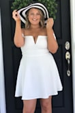 The fabric is so breathable and stretchy. I'm obsessed with the fit and it fits to your figure nicely! - Shelby N.