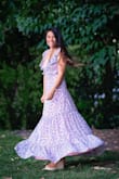 I love this dress so much! It is absolutely beautiful. The waist was a little loose. It was altered very easy. Length and everything was beautiful. Since it is so low cut in the chest area I did the tape trick and it worked fantastic! I definitely recommend this dress! - Erika A.