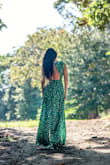 I really wanted to get this dress in the mustard color but it wasn't available at that time. I'm glad I got the green one it worked perfectly for me. The back of the dress is why I fell in love. It was. A little thigh on the waist but other than that is was beautiful. I totally recommend to get this dress. Just perfect! - Erika A.
