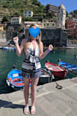 LOVED this white and blue romper on my trip to Italy in the summer. I feel like sometimes I am between Small and Medium at Lulus, so I wasn't quite sure which to order. I opted for the Small and it fit perfectly. And because I have a larger bust, I usually don't order strapless pieces, but again this one was perfect. It doesn't slip at all, it's comfortable, and form fitting. Get it! - Ashley P.