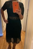 Loves the dress very comfortable. Was slightly loose in the arms but did fit well. I did have some room for tighter fit prob could have gone with xs although may not have been as comfortable. Color was perfect, not truly captured in the picture. - Erica R.