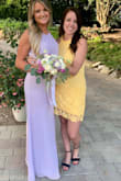 I wore this dress to a wedding and got tons of compliments! The fabric is high quality and just a little stretchy so this will fit many body types. Definitely going to wear again, and probably order in another color! - Jenna R.