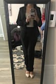 The pants is perfect for business casual/ professional. The material is the key point cause it is super comfortable, soft and high quality. It fits me well on the waist and hips but runs a little large on the legs but I love it generally.
P/S 1: The heels are also from Lulus & omg I loveeee it.
P/S 2: Thanks Lulus for the little gift. This is why I am always your loyal customer. Great customer service! - GG P.