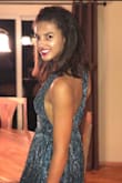 I love this dress! It was true to fit and made well. I love the color, the low neckline and the crisscross back. I felt beautiful wearing it and would highly recommend it. - Angie B.