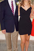 This dress was so perfect for hoco! I got some dress tape so it didn't slide around and show my bra, but other than that it was perfect! The material is great and hugging and everyone liked the silver loop and asymmetrical design. - Hope W.