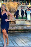 Bought this dress in a small and a medium because I was unsure with reviews how it would fit. The small was definitely snug, but fit like a glove. Medium fit as well if you're going for a more looser fit. I have a smaller chest so the Med was too big. Wore the SMALL to a August wedding and got so many compliments! - Natalia S.