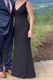 Great dress for the money. It was elegant and simple with just enough shape to make it sexy. I actually wore this when I was a few months pregnant and it had enough stretch to still be comfortable! - Amber B.