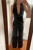 I love this jumpsuit. It fits great in all of the right places. The length was perfect, no need to get it hemmed. I'll be wearing this all year. - Devyn J.