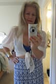 Bought this bra in blue to match my skirt.  Goes great with Lulus  White Sheer Long Sleeve Tie-Front Top! - Indra H.