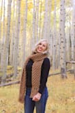 This scarf is a perfect fall accessory! The color is just as pictured and it's really soft, not itchy. - Anna S.