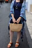 The perfect purse for a beach vacation! Fits a surprising amount despite its size and even includes a tied closure to keep items secure. - Mandy G.